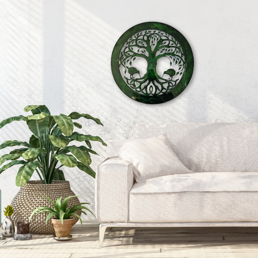 Tree of Life Kiwi Greenstone design resin artwork