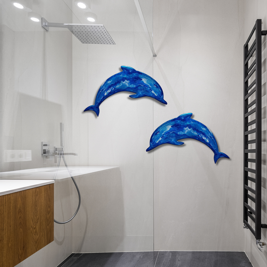 Dolphin design resin artwork