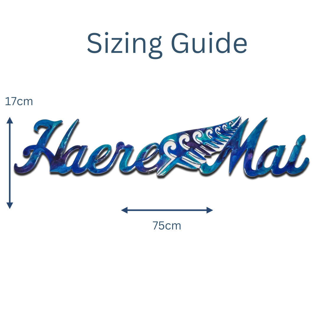 HaereMai design resin artwork