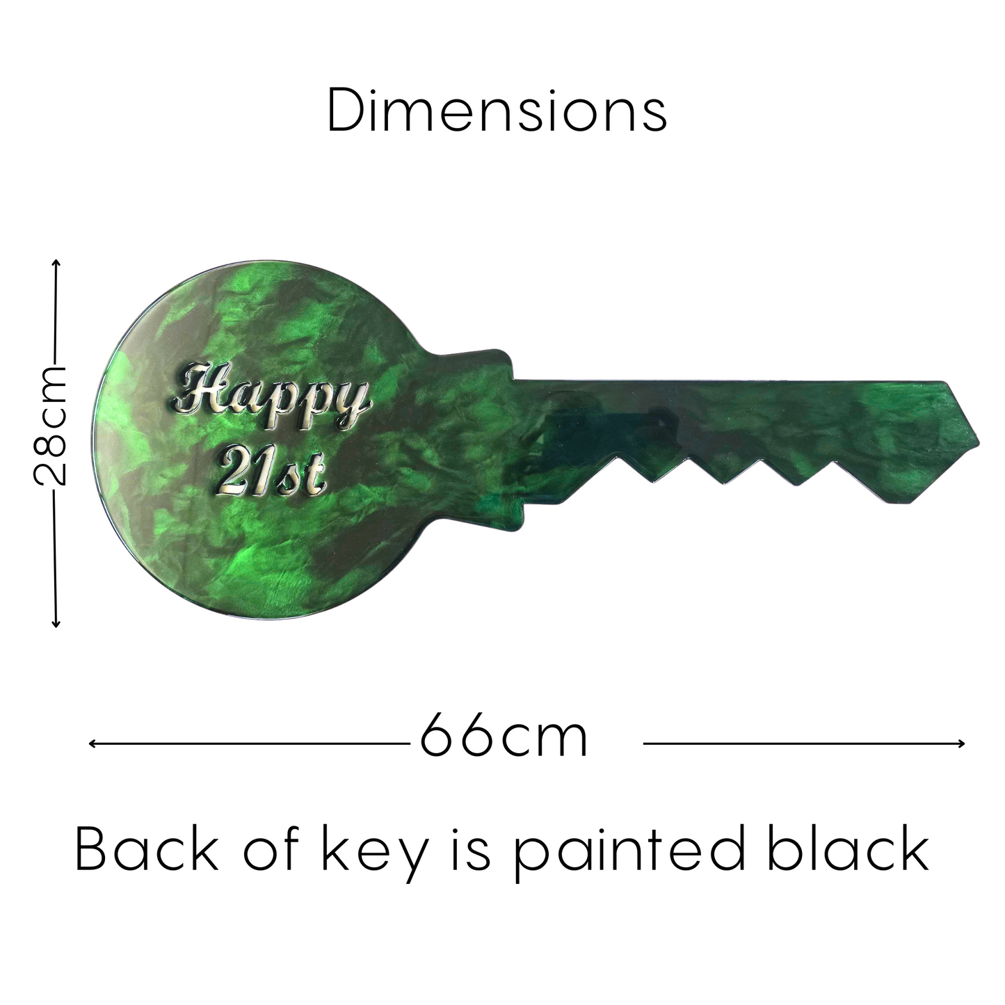 Greenstone design 21st Key resin artwork