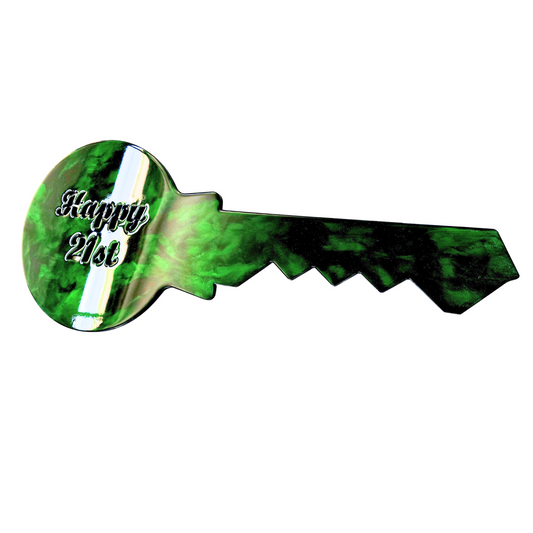 Greenstone design 21st Key resin artwork