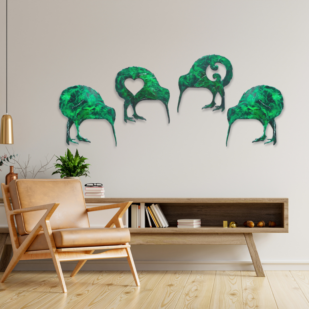 Kiwi resin artwork