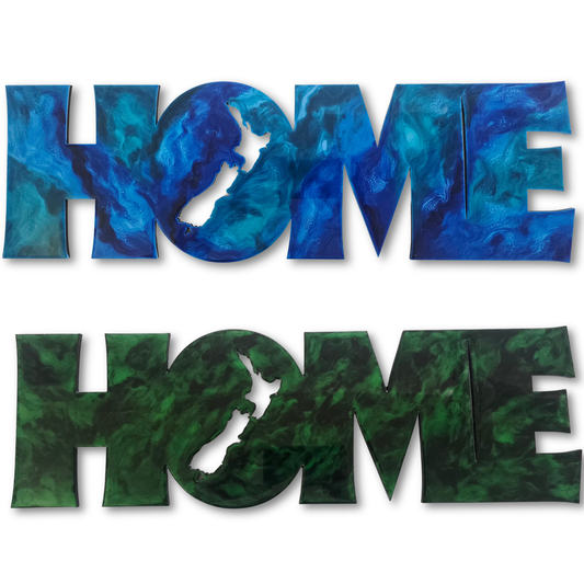 HOME resin kiwiana wall art