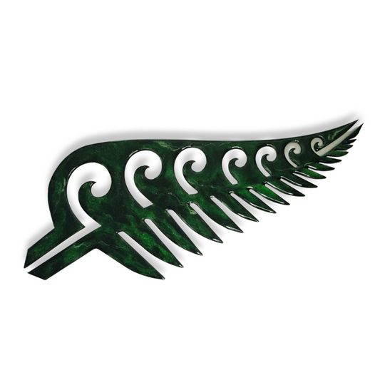 Koru Fern design resin artwork