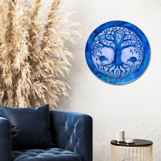Tree of Life Kiwi Paua design resin artwork