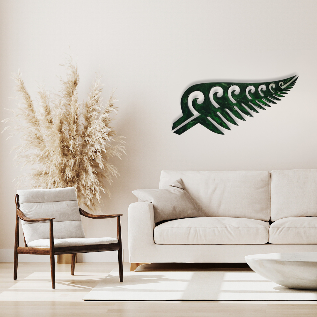 Fern design resin artwork