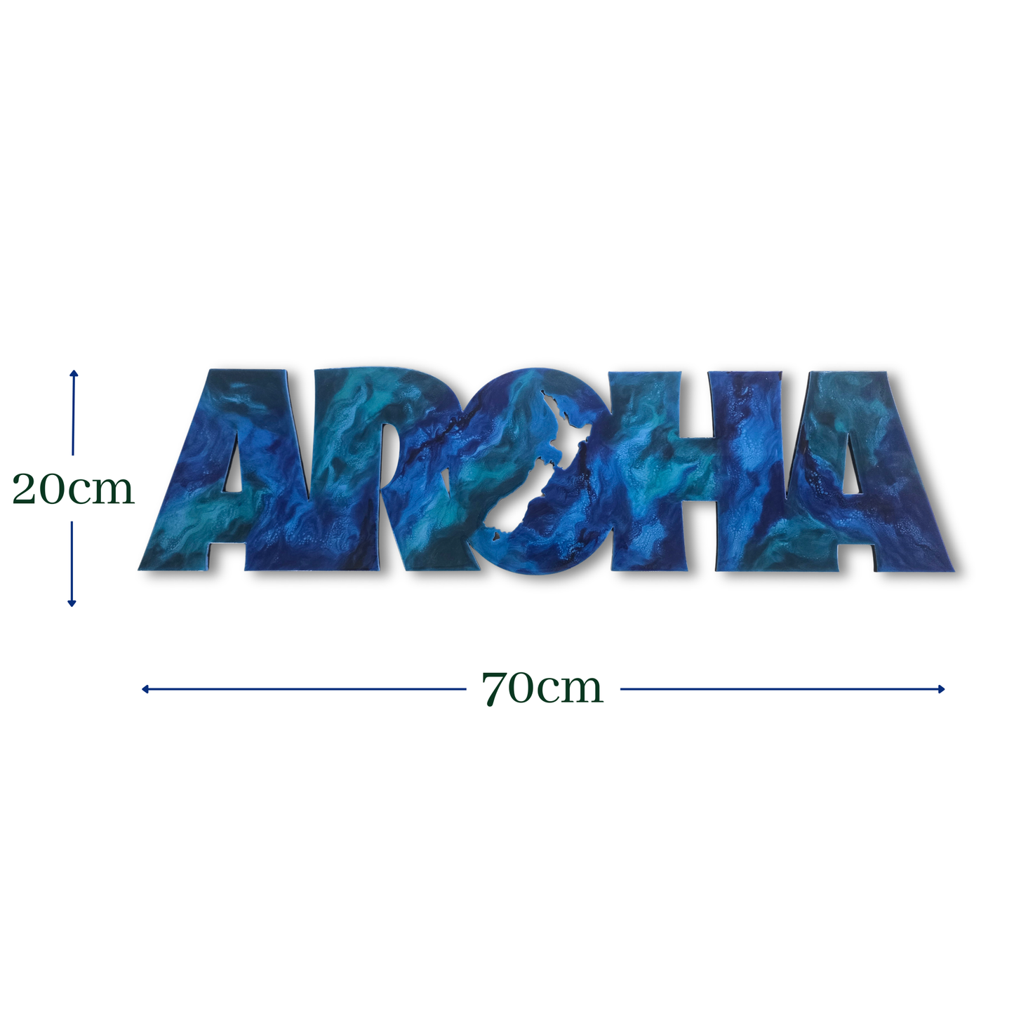 AROHA resin kiwiana wall art