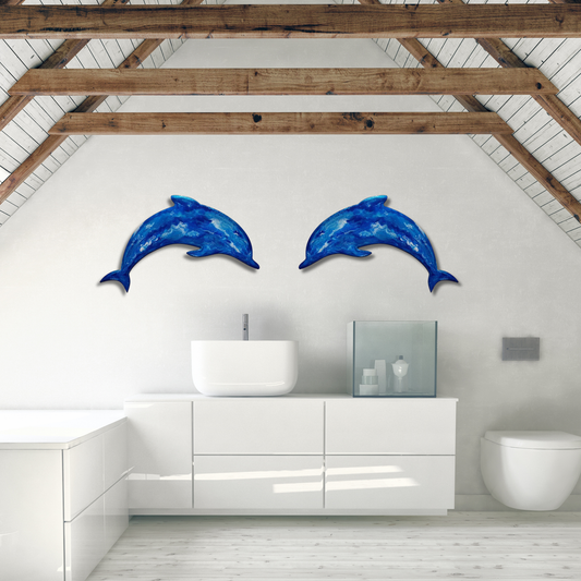 Dolphin design resin artwork