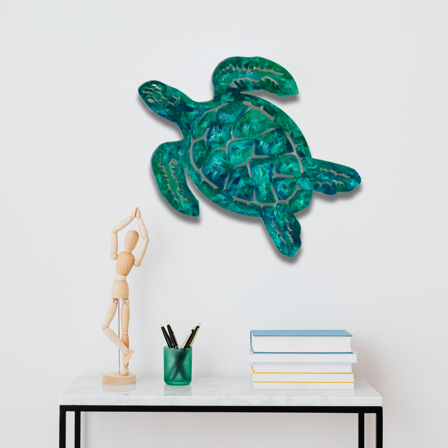 Turtle design resin artwork