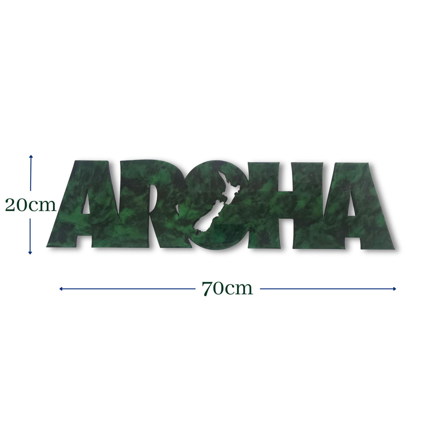AROHA resin kiwiana wall art