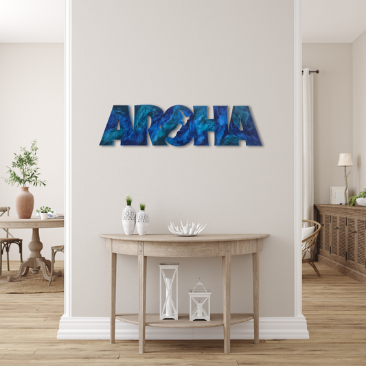 AROHA resin kiwiana wall art