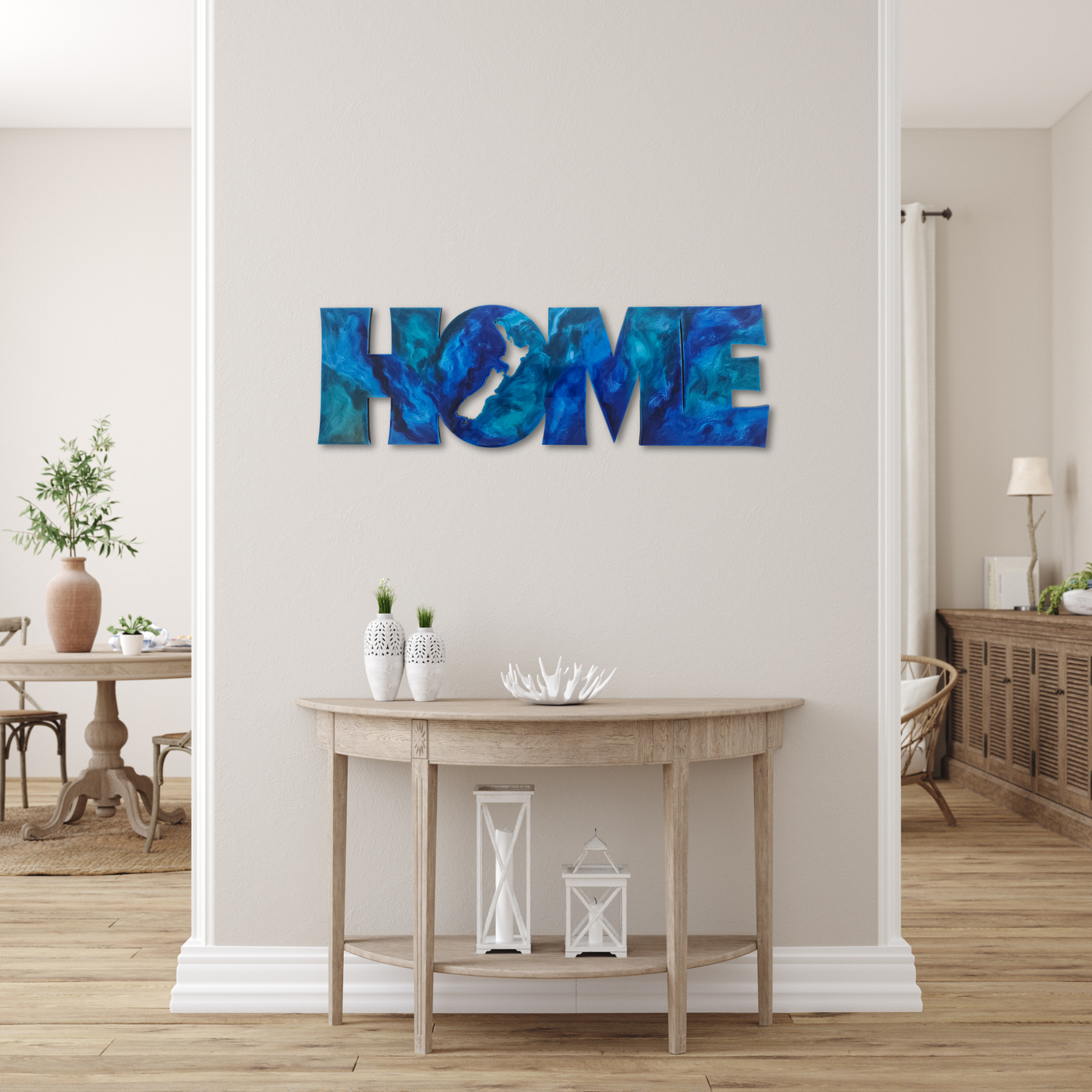 HOME resin kiwiana wall art