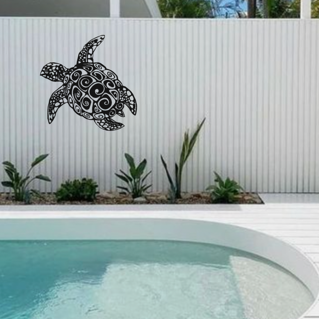 Outdoor acrylic Turtle Wall Art