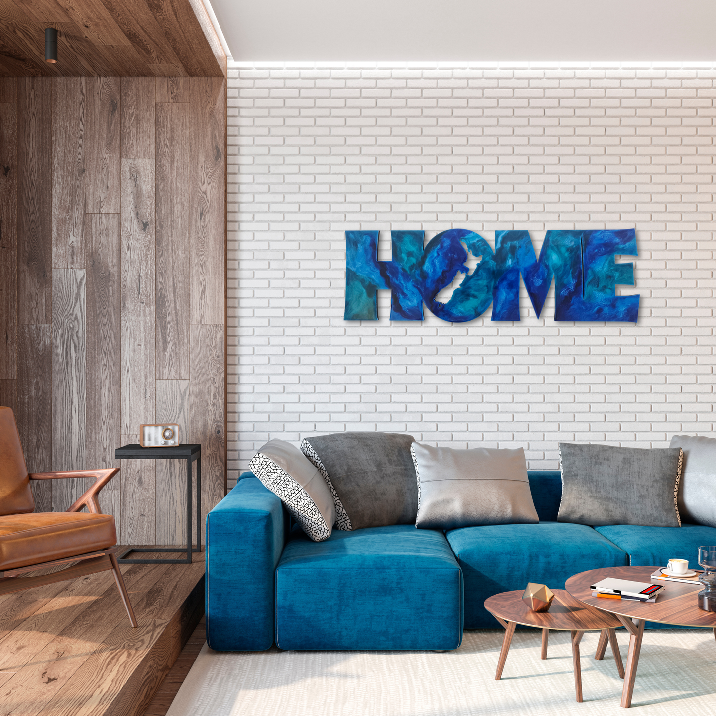 HOME resin kiwiana wall art