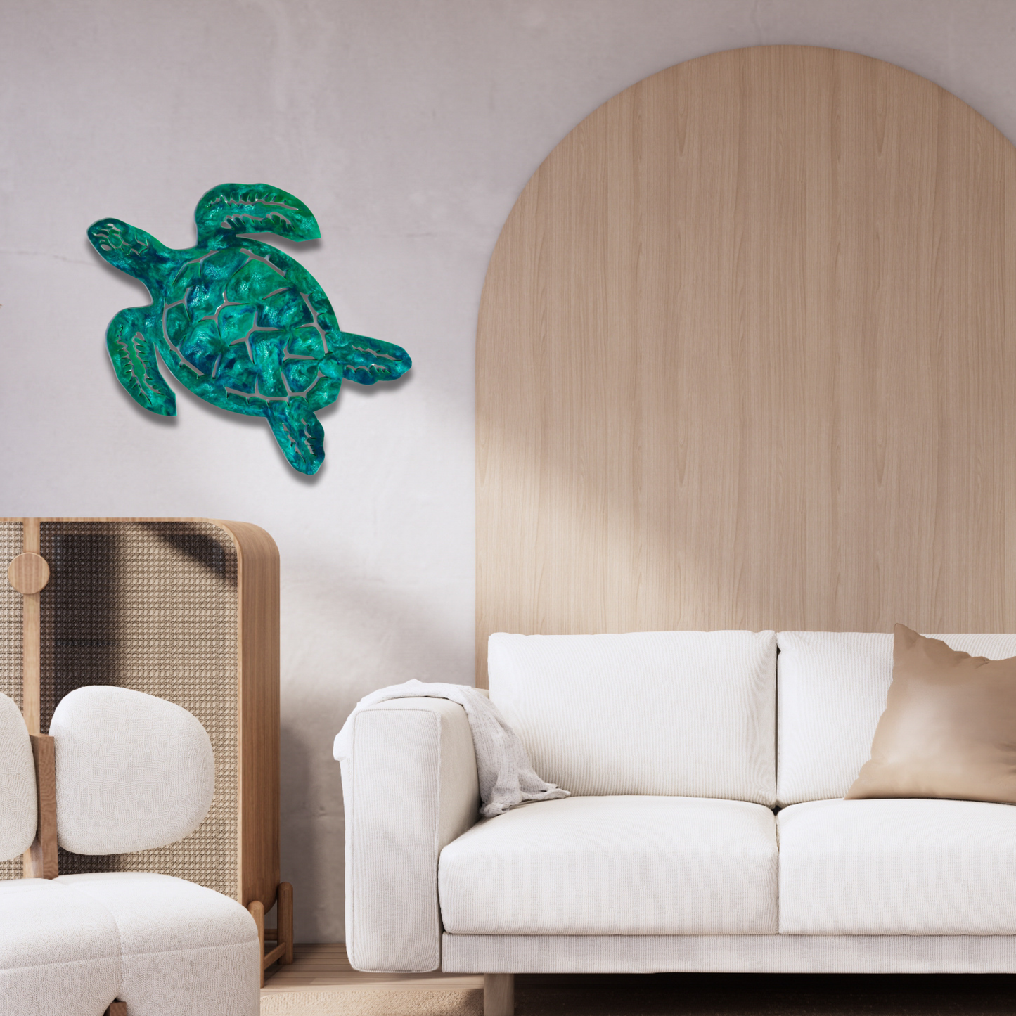 Turtle design resin artwork