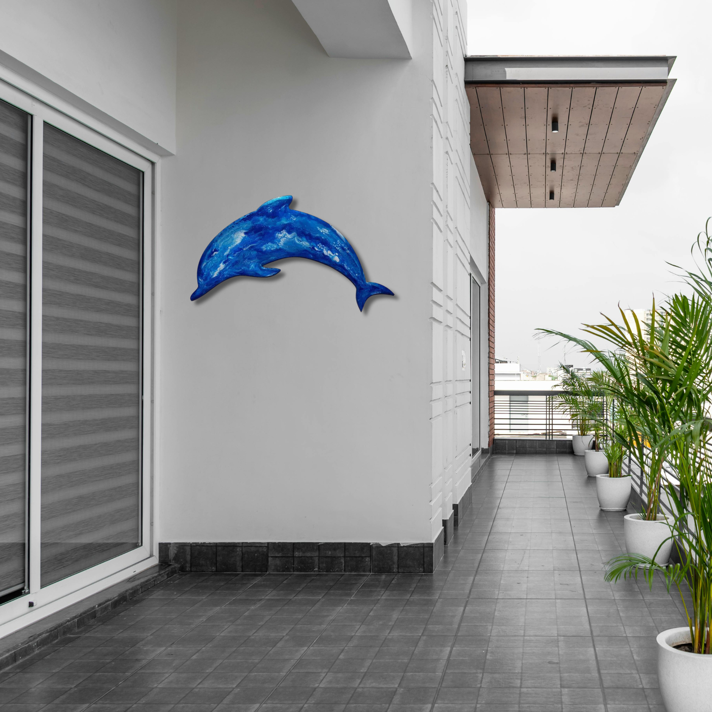 Dolphin design resin artwork