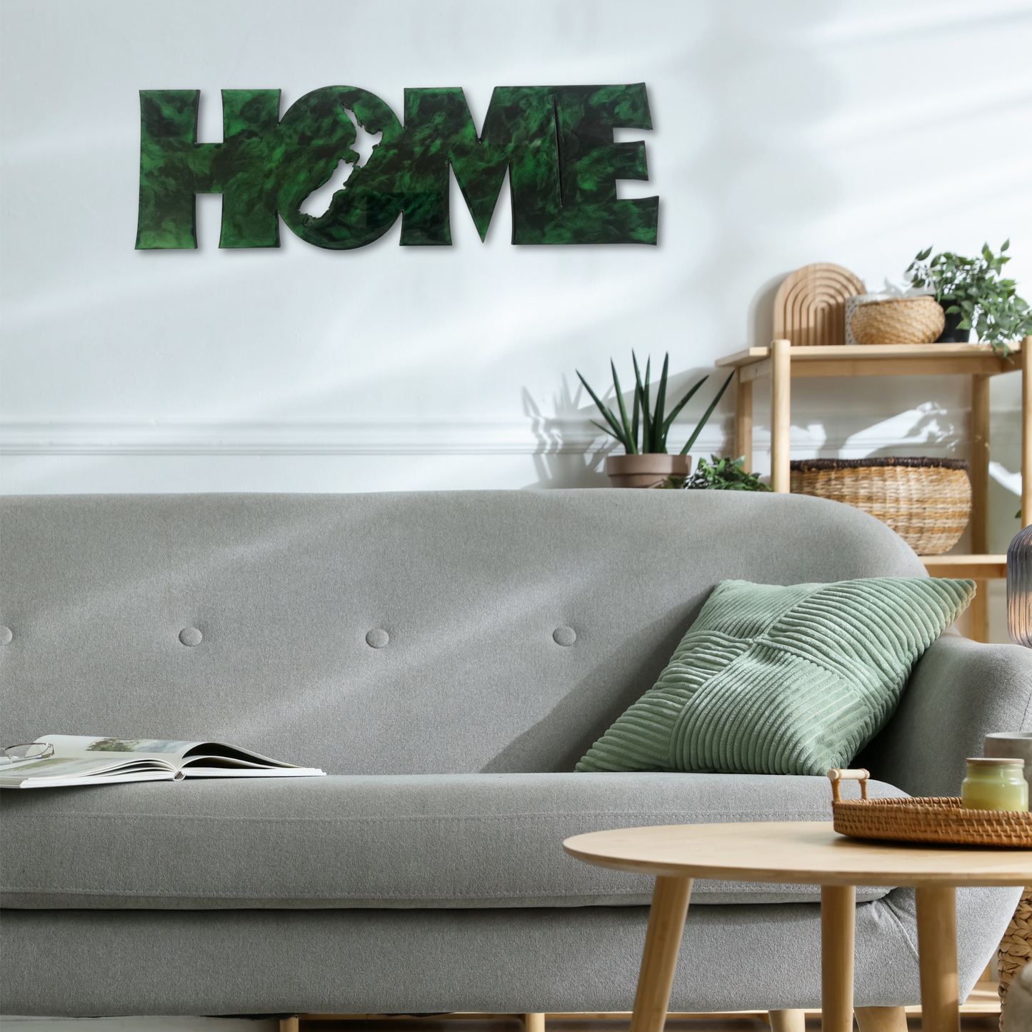 HOME resin kiwiana wall art