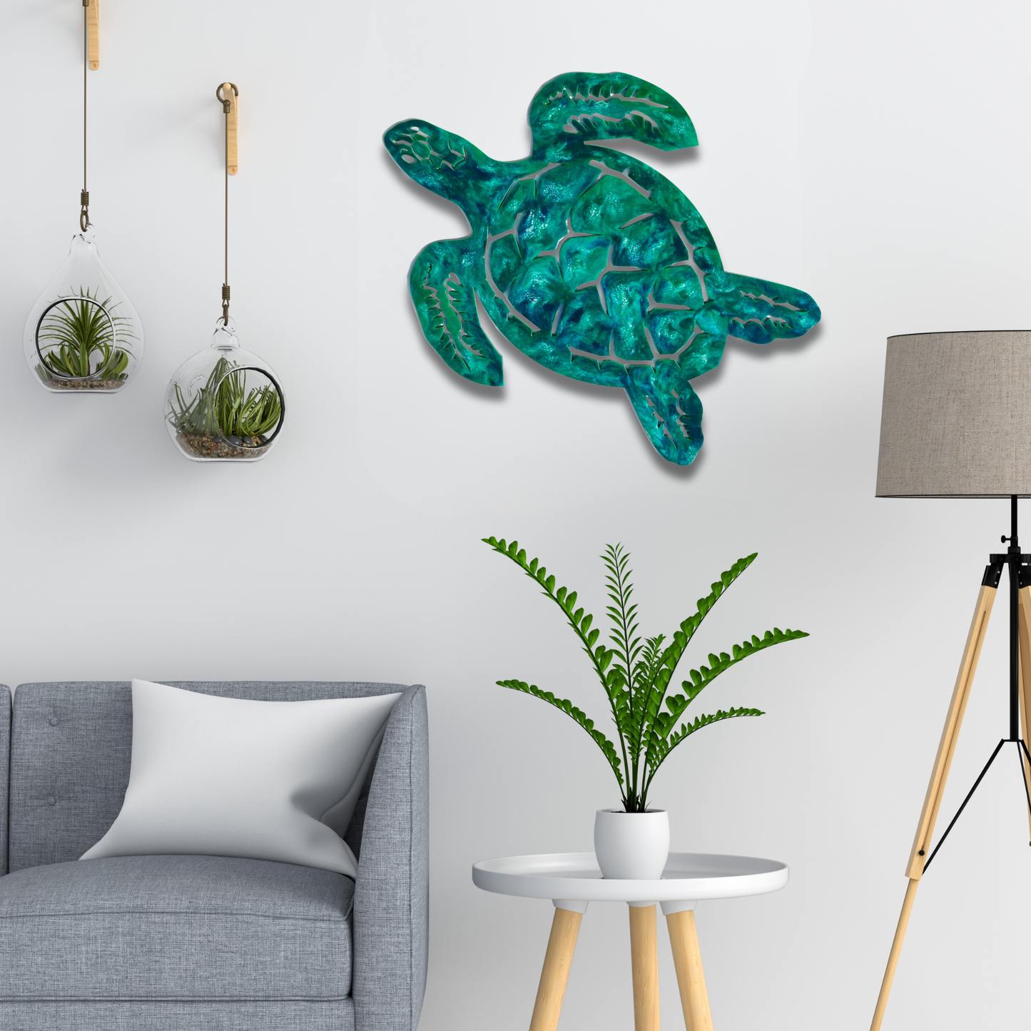 Turtle design resin artwork