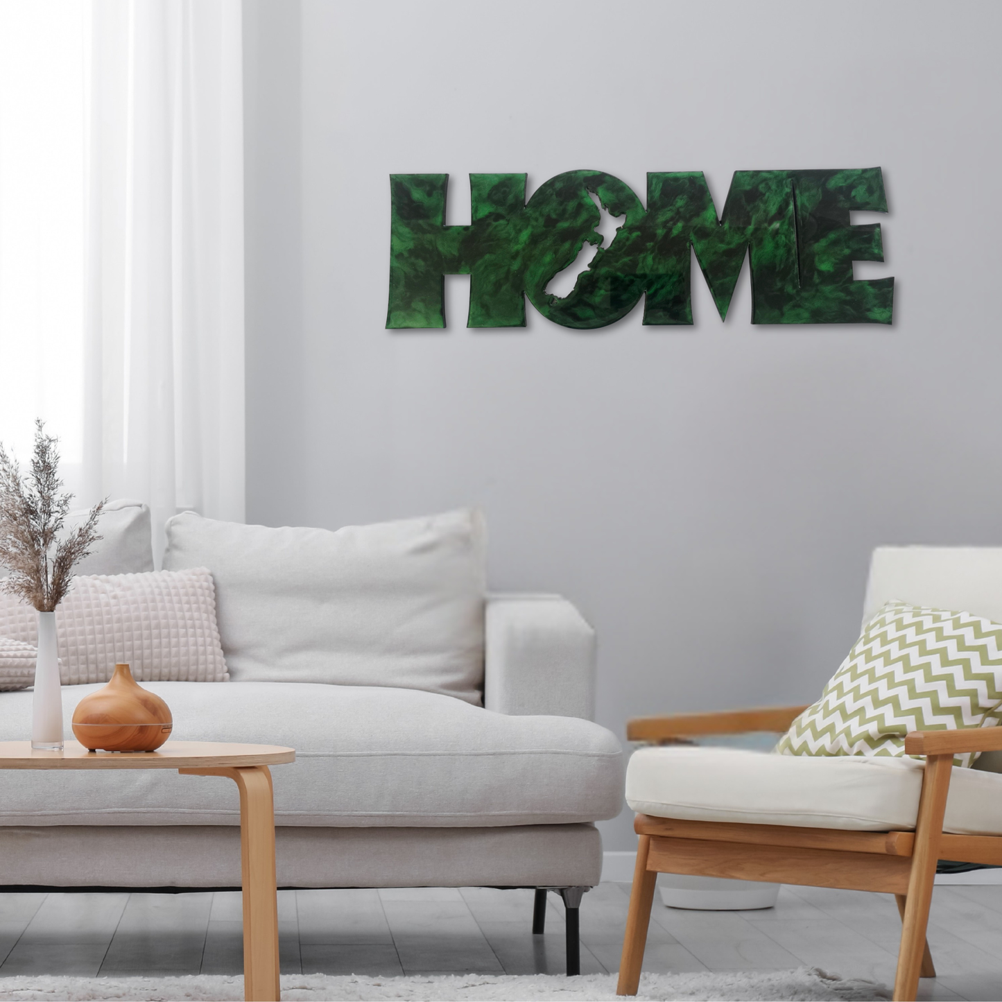 HOME resin kiwiana wall art