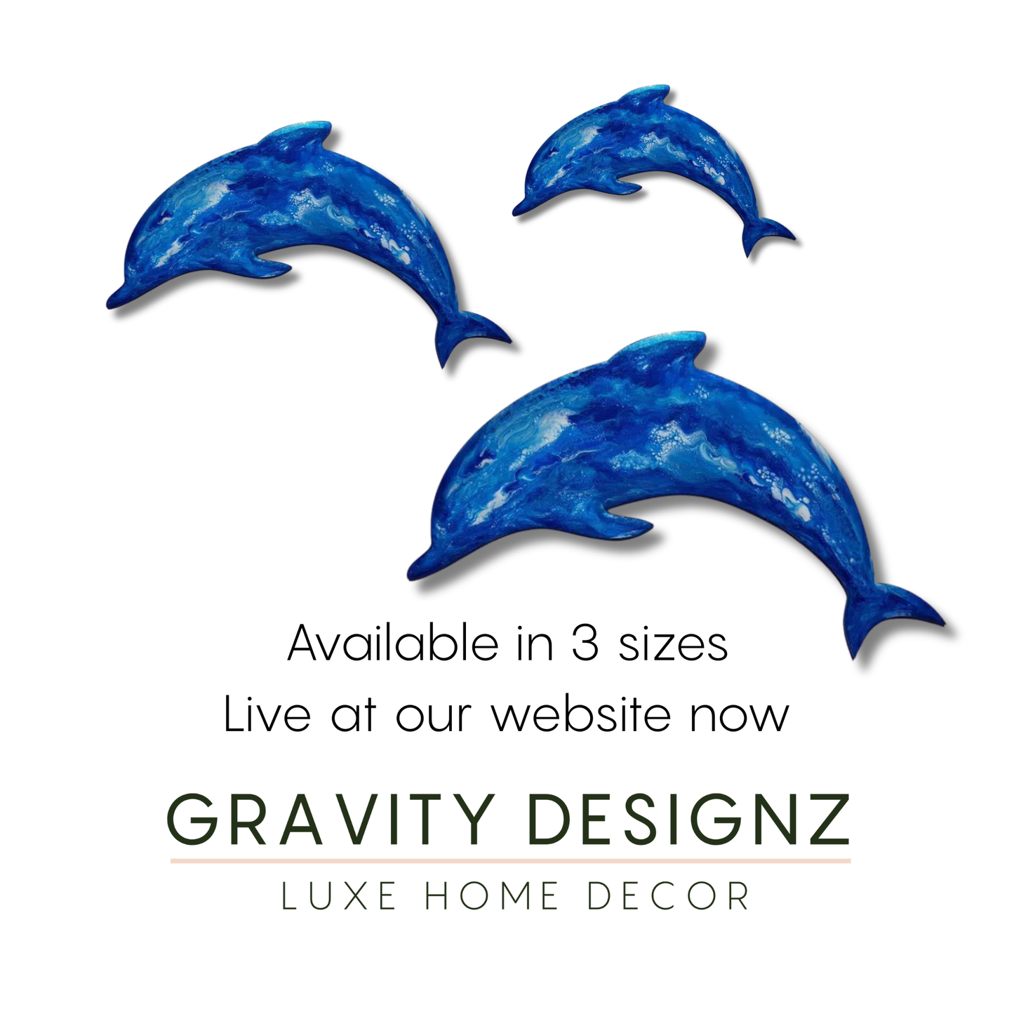 Dolphin design resin artwork