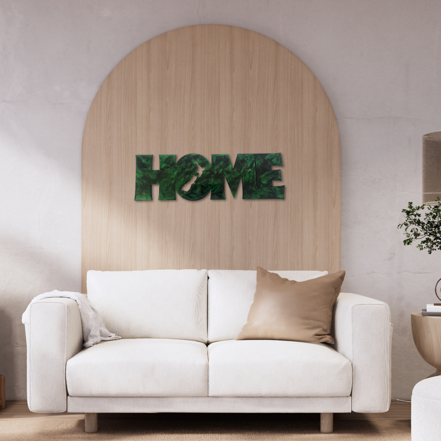 HOME resin kiwiana wall art
