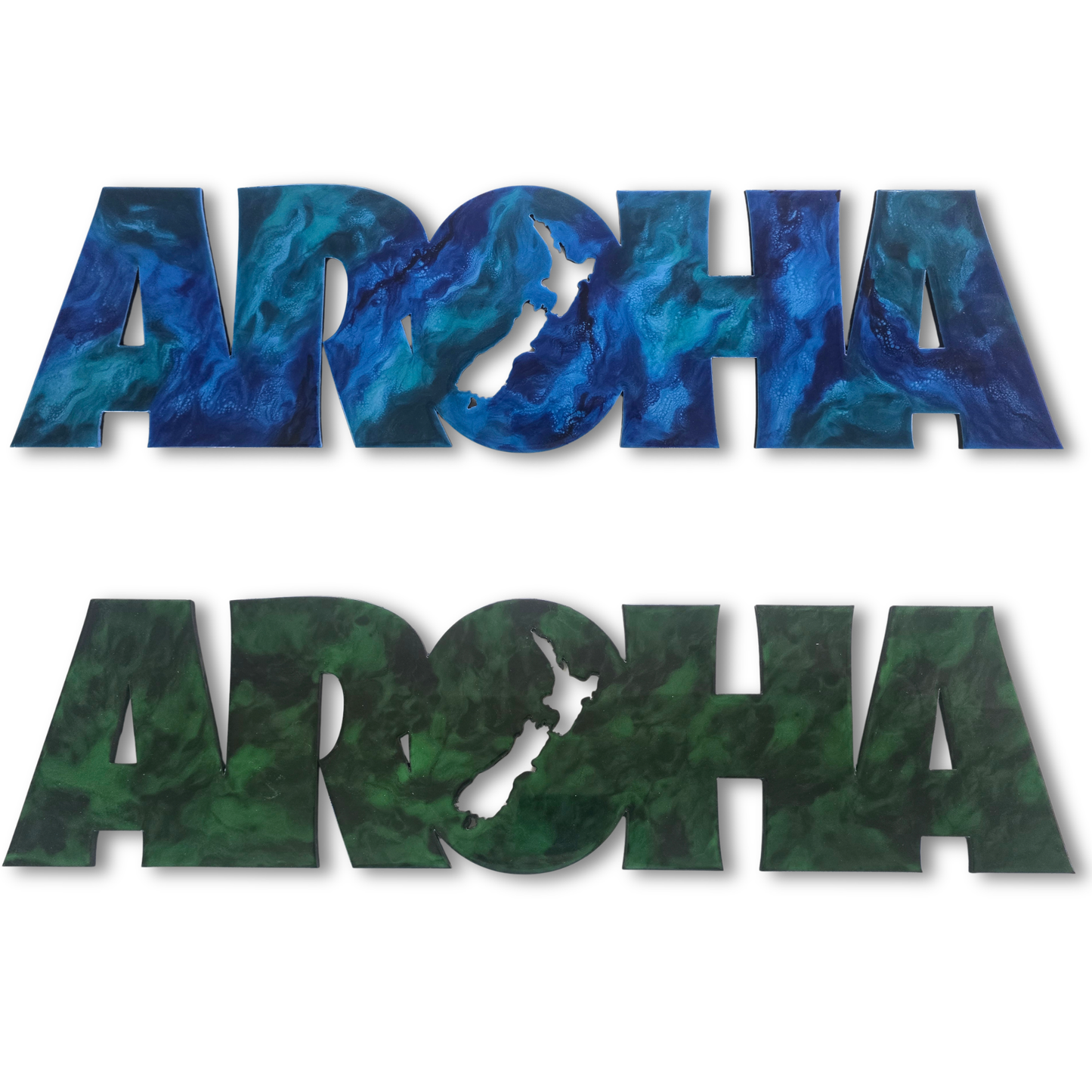 AROHA resin kiwiana wall art