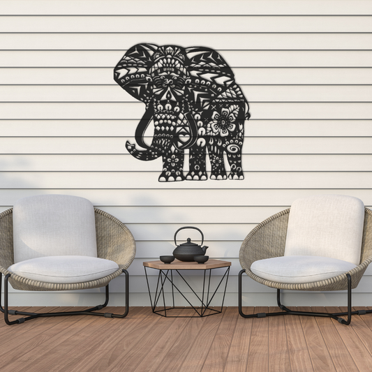 Outdoor acrylic Elephant Wall Art