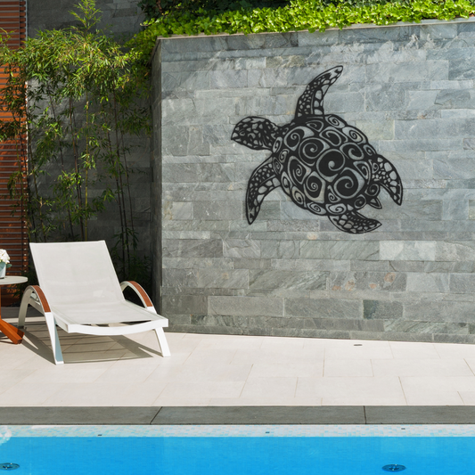 Outdoor acrylic Turtle Wall Art