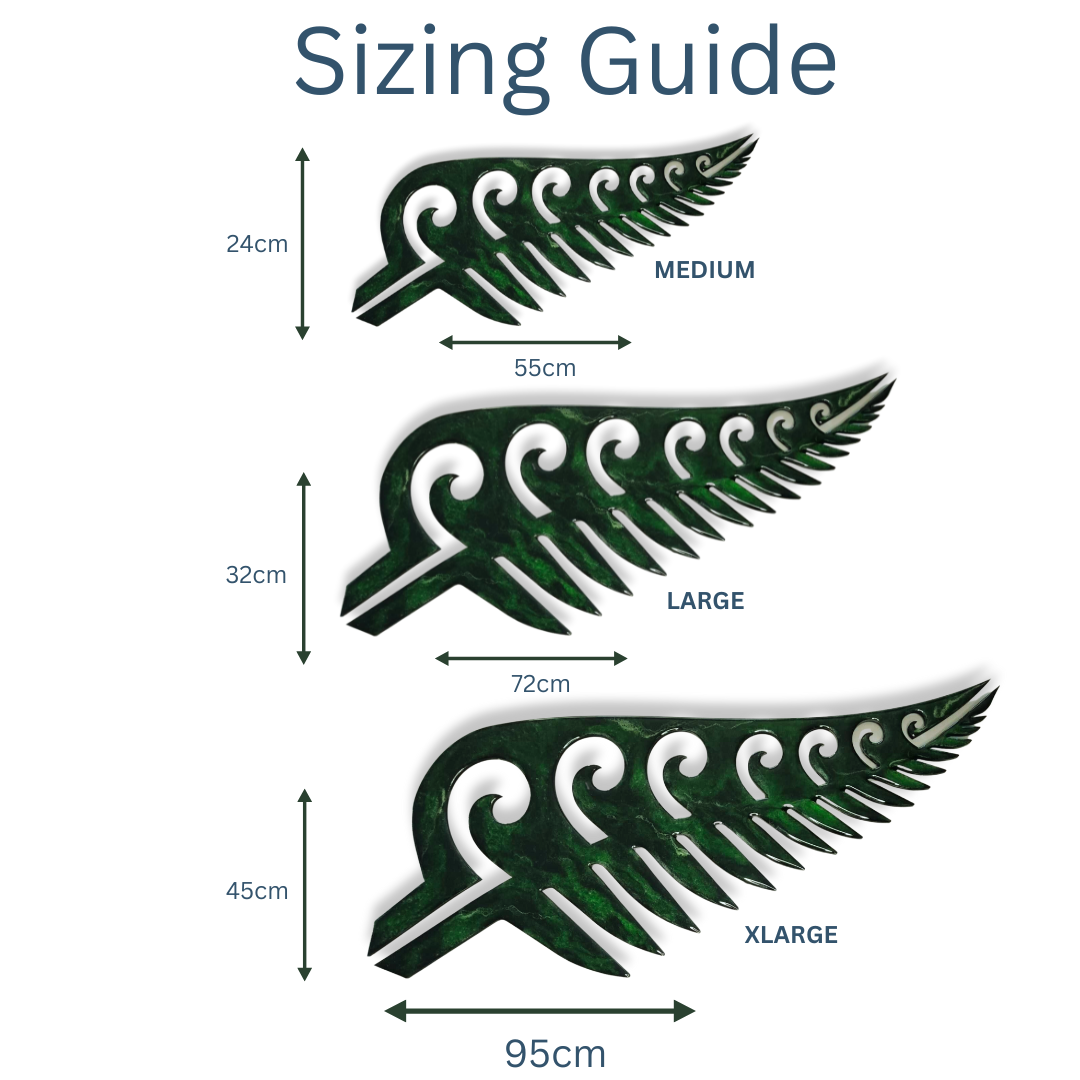 Fern design resin artwork