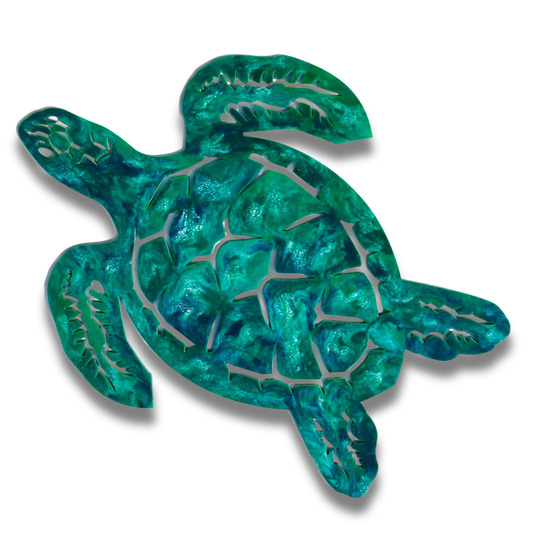 Turtle design resin artwork