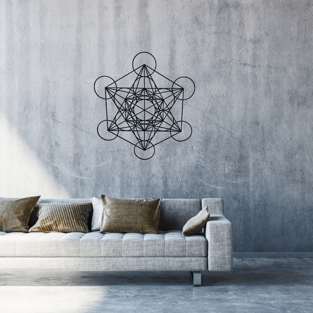 Metatron 78cm Wooden Wall Art