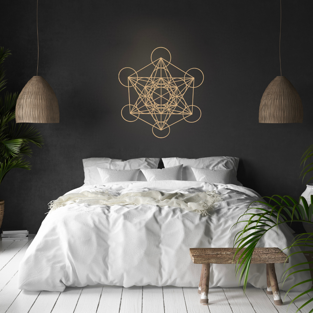 Metatron 78cm Wooden Wall Art