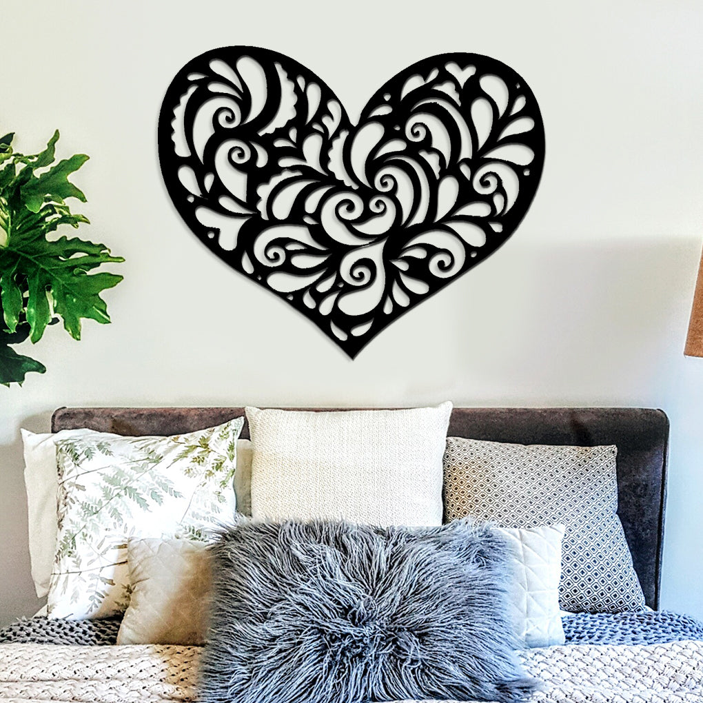 Heart 75cm Wooden Wall Art