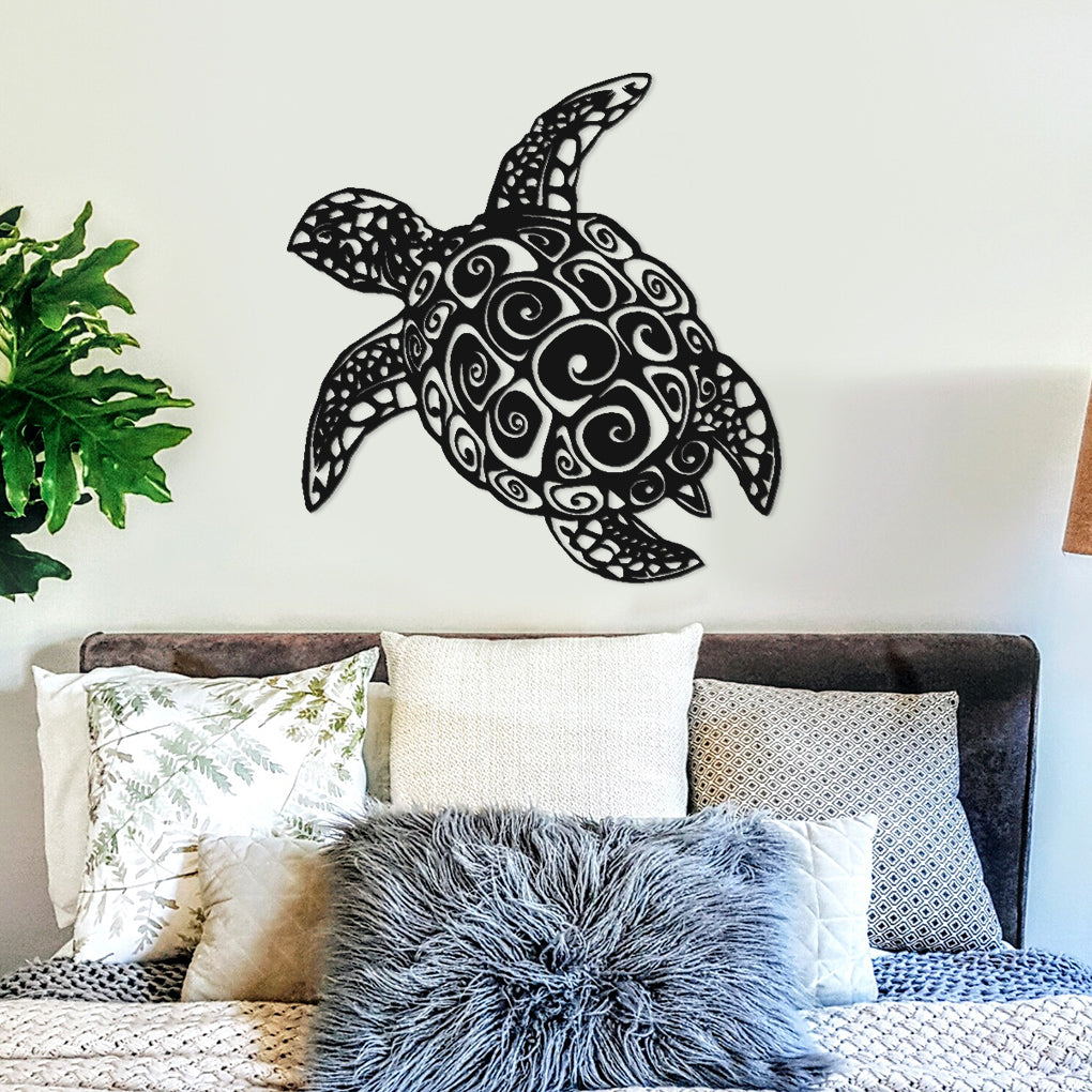 Turtle 84cm Wooden Wall Art