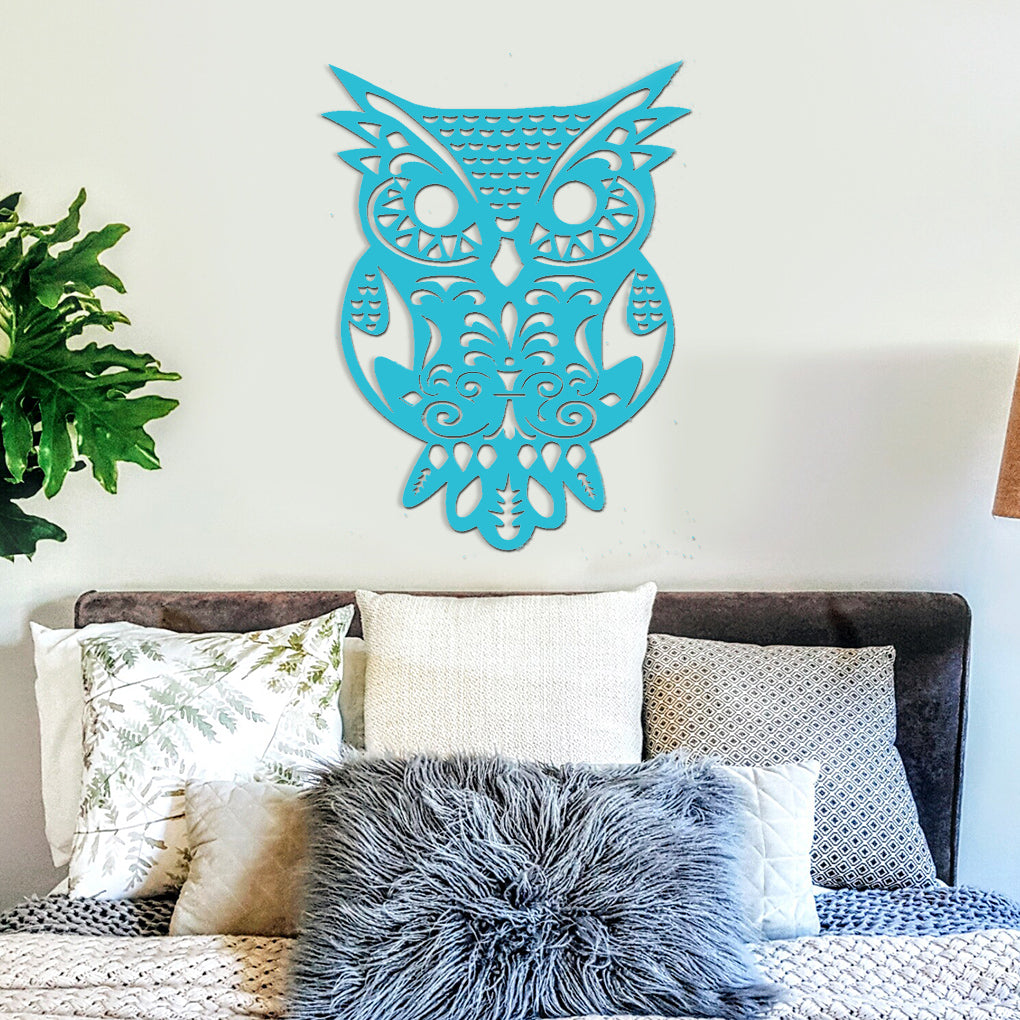 Owl 78cm Wooden Wall Art